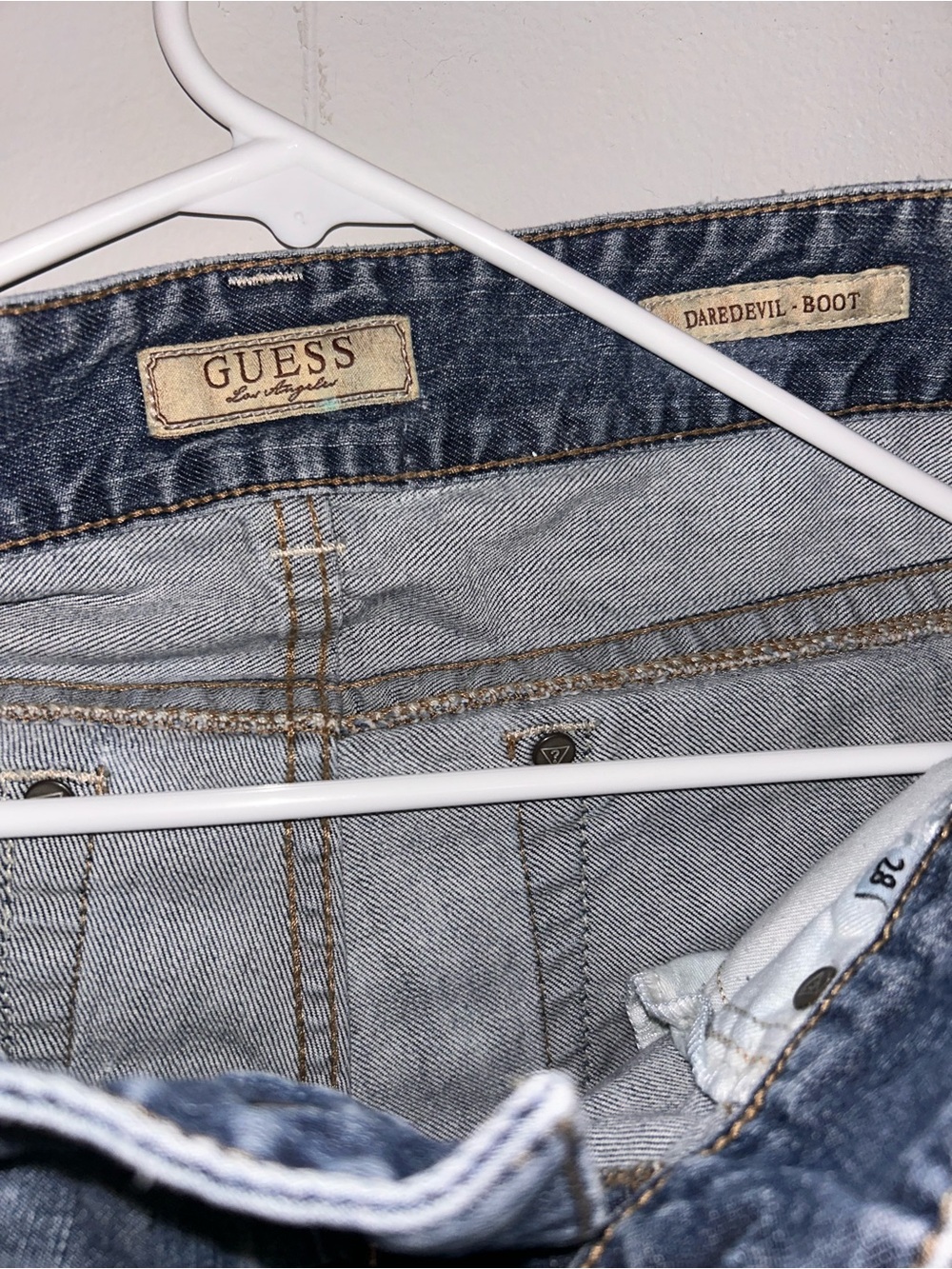 GUESS Women's Light Wash Bootcut Jeans - DAREDEVIL Boot